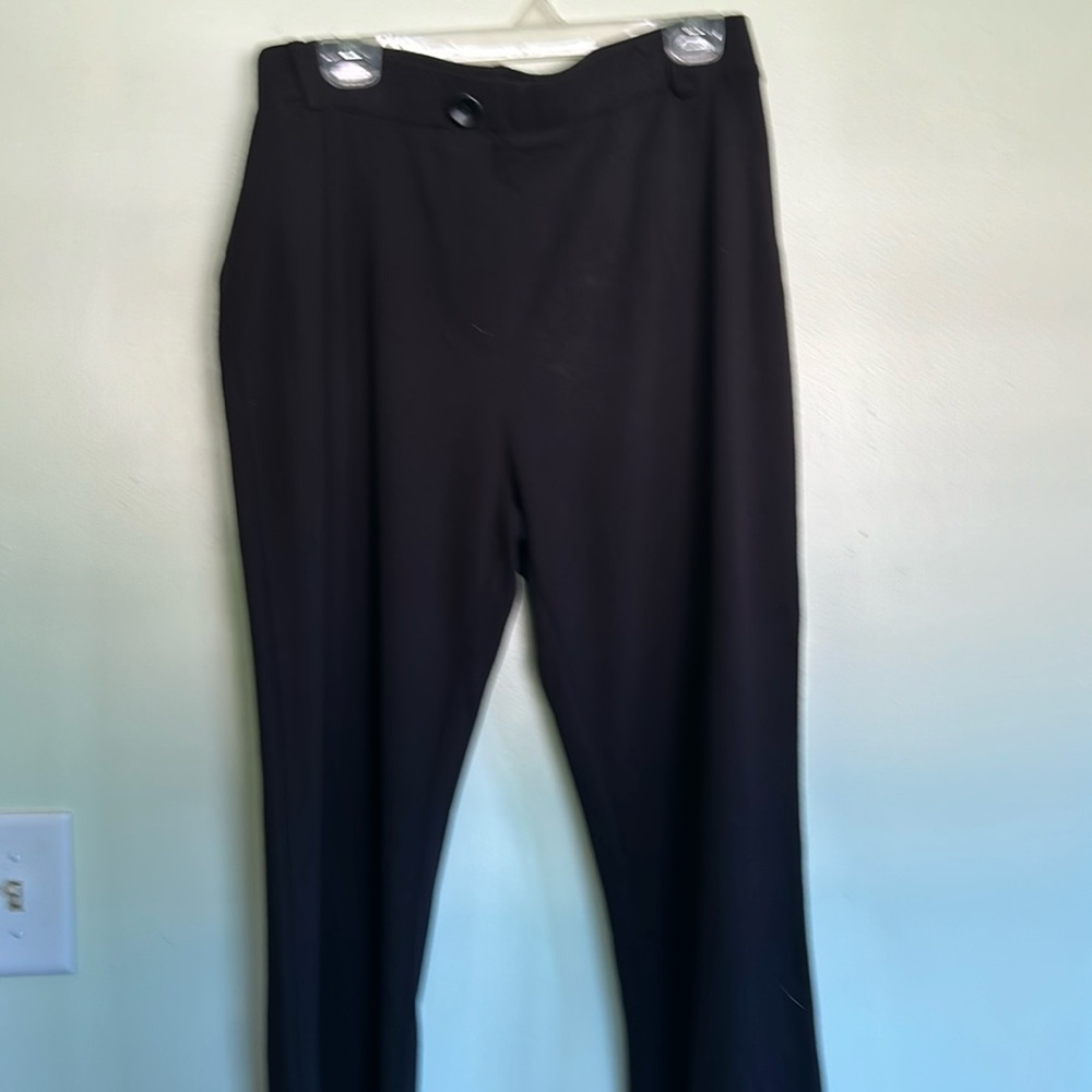 Knit black dress pants
